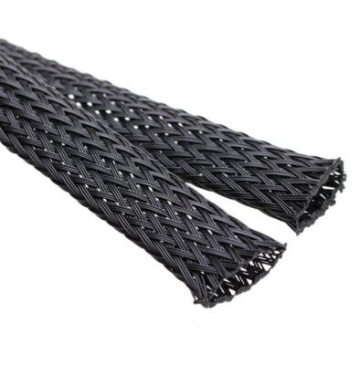 Dobra cena Environment friendly PET high flame-retardant expandable braided sleeving 25inch suitable for automotive wire harnesses and anti-chew home and office wire management w Internecie