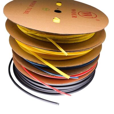 Dobra cena 41 Wysoki współczynnik kurczeniowy dwustronna cieplna rurka kurczaca elektryczna wodoodporna przemysłowa czarna, czerwona, żółta, przejrzysta w Internecie