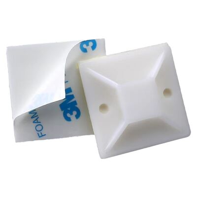 Dobra cena Ashan 25*25mm Nylon PA66 Mocne samoprzylepne uchwyty do opasek kablowych do zarządzania przewodami i klipsów kablowych w Internecie