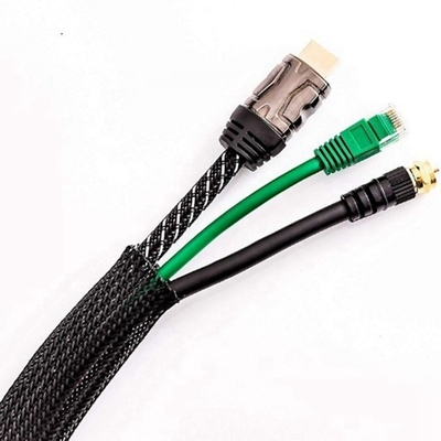 Dobra cena 25x32m rękaw kablowy PET, 100m rozszerzalny pleciony czarny kabel dla zwierząt w Internecie