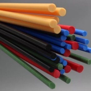 3mm 5mm PTFE Hollow Bar Formowany teflonowy pręt grafitowy Wytłaczany